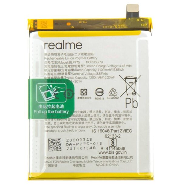 Original Realme X3 SuperZoom Battery Replacement Price in Chennai India - BLP775